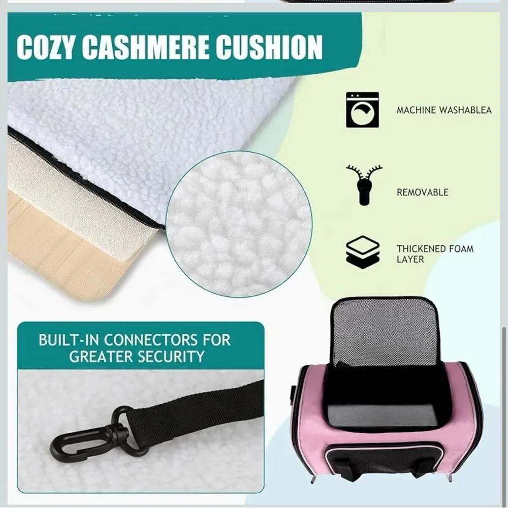 Top tasta Dog Cat Carrier Pet Carrier Soft Sided Carrier airlines approved